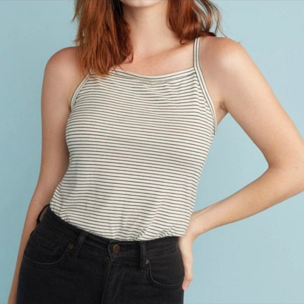MARINE LAYER APRON FRONT TANK B/W STRIPE